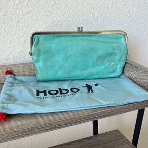 Teal hobo wallet